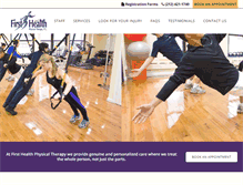 Tablet Screenshot of firsthealthpt.com